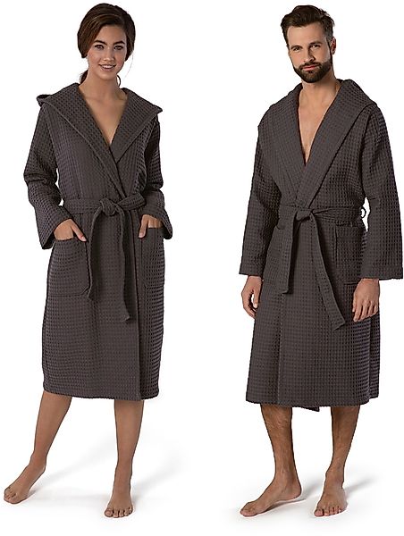 Möve Unisex-Bademantel Piquée, ideal für Sauna günstig online kaufen