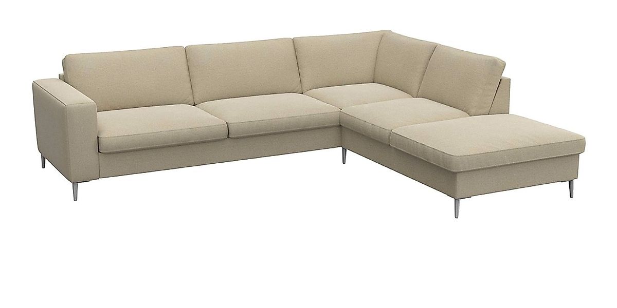 FLEXLUX Ecksofa »Fiore, super Sitzkomfort durch Kaltschaum im Sitz, L-Form« günstig online kaufen