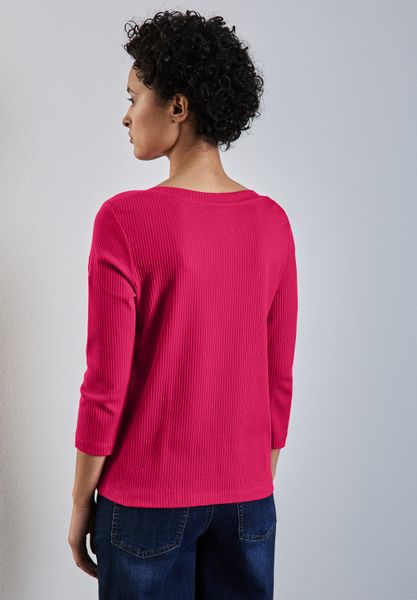STREET ONE 3/4-Arm-Shirt aus softem Materialmix günstig online kaufen