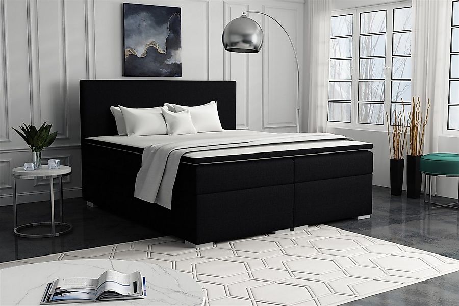Fun Möbel Boxspringbett Schlafzimmerbett SOREL (inkl. Kaltschaumtopper, ink günstig online kaufen