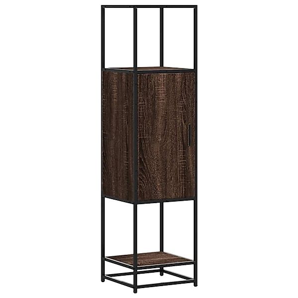 vidaXL Highboard Braun Eichen-Optik 35,5x35x139cm Holzwerkstoff Metall 8490 günstig online kaufen