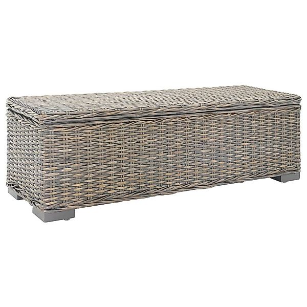 vidaXL Sitzbank Truhe Grau 110 cm günstig online kaufen