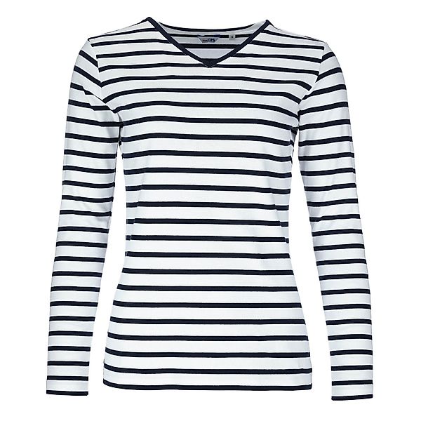 modAS Langarmshirt Damen Shirt mit Streifen günstig online kaufen