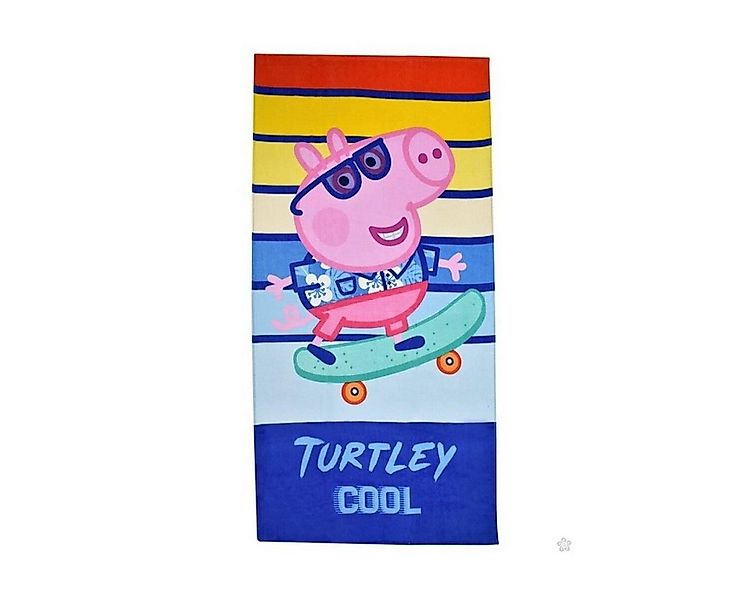 Peppa Pig Badetücher Peppa Wutz Badetuch 70x140cm – Catch a Wave Strandtuch günstig online kaufen