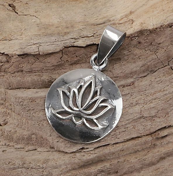 Guru-Shop Kettenanhänger Silberanhänger Lotus, Yoga Kettenanhänger,.. günstig online kaufen