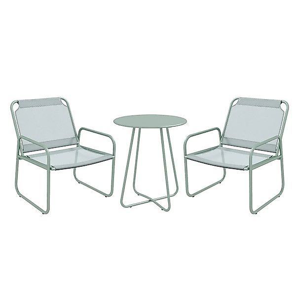 Outsunny Outdoor Bistro Set Stahl Mesh 63L x 57B x 82H cm günstig online kaufen