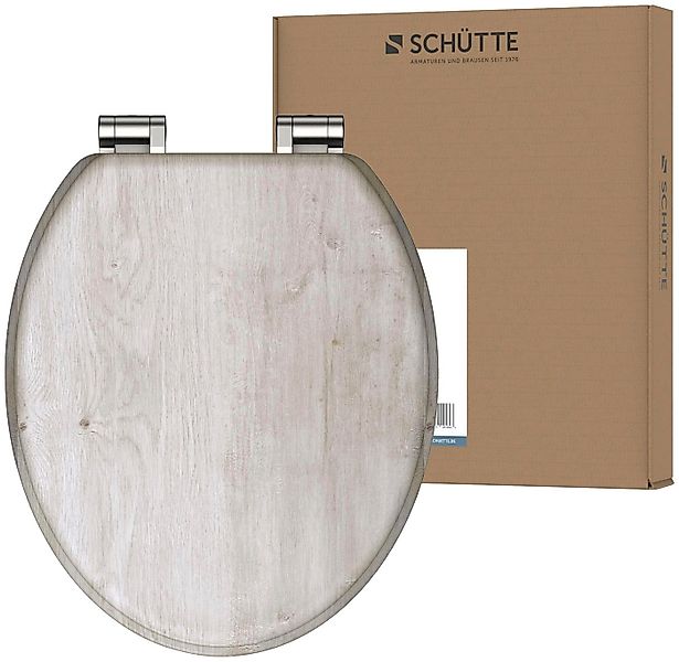 Schütte WC-Sitz LIGHT WOOD, mit Absenkautomatik und MDF-Holzkern günstig online kaufen