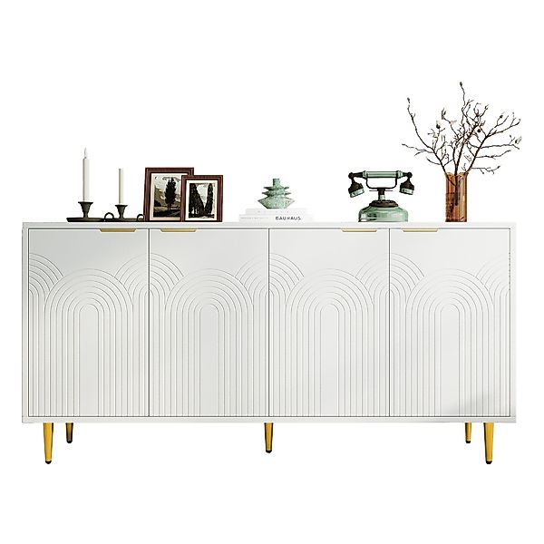SOFTWEARY Sideboard Breite 160 cm (160/40/80 günstig online kaufen