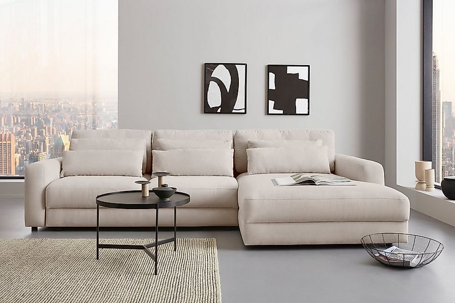 PLACES OF STYLE Ecksofa "Bloomfield, bequem und elegant, OTTOs Choice, Brei günstig online kaufen