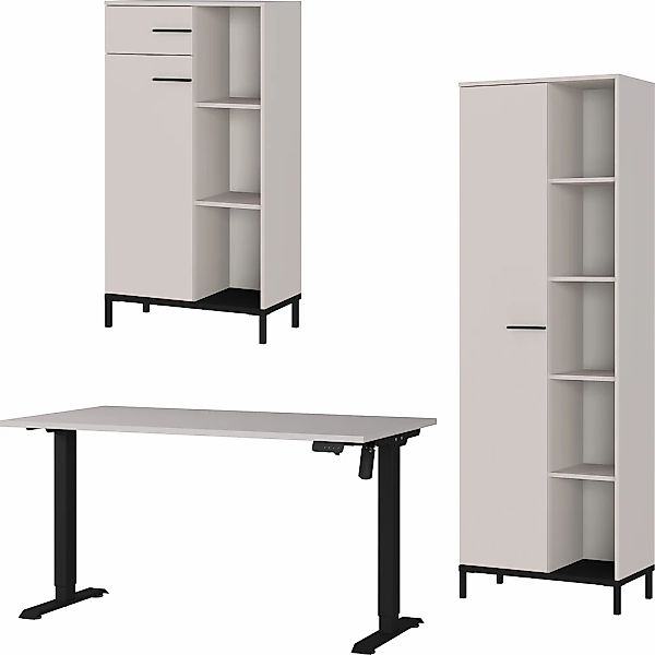 GERMANIA Büromöbel-Set "GW-Rovigo", (3 tlg.), Schreibtisch elektrisch höhen günstig online kaufen