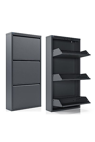 Kaufexpress GmbH Schuhschrank Metall-Schuhregal mit 3 günstig online kaufen