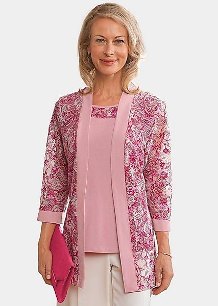 GOLDNER Blouson Kurzgröße: Set aus schickem Blusenblazer und Top Ohne günstig online kaufen