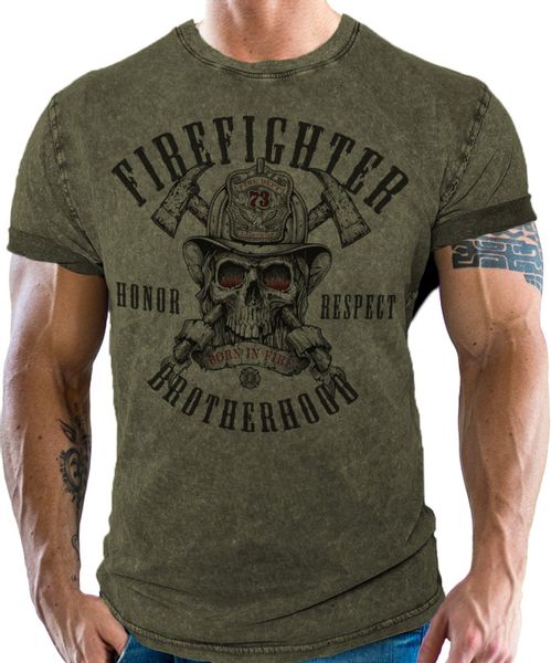LOBO NEGRO® T-Shirt im used vintage günstig online kaufen