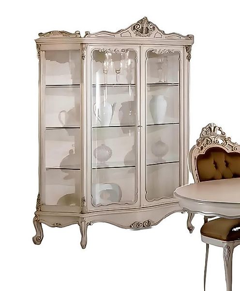 Xlmoebel Vitrine Vitrinen Glas Schrank Vitrine Wohnzimmer Holz Anrichte Lux günstig online kaufen