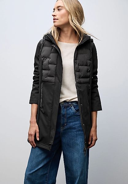 STREET ONE Softshelljacke, mit Kapuze, mit Details und Kapuze mit Tunnelzug günstig online kaufen