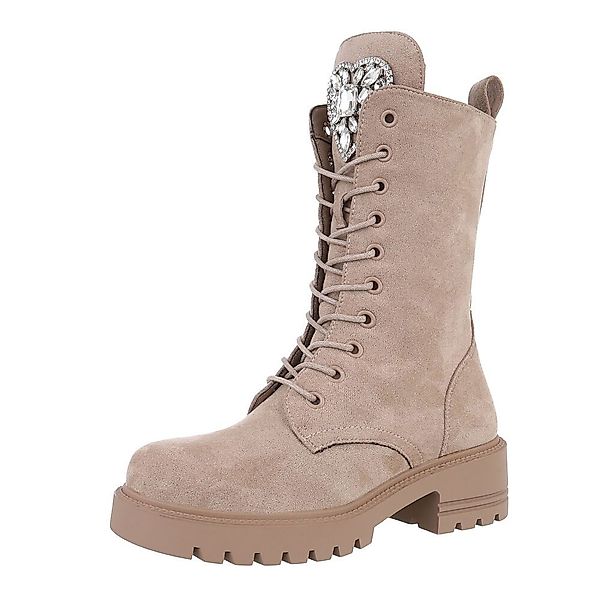 Ital-Design Damen Schnürschuhe Freizeit Schnürstiefelette (87214551) günstig online kaufen