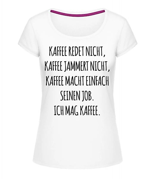 Ich Mag Kaffee · Frauen T-Shirt U-Ausschnitt günstig online kaufen