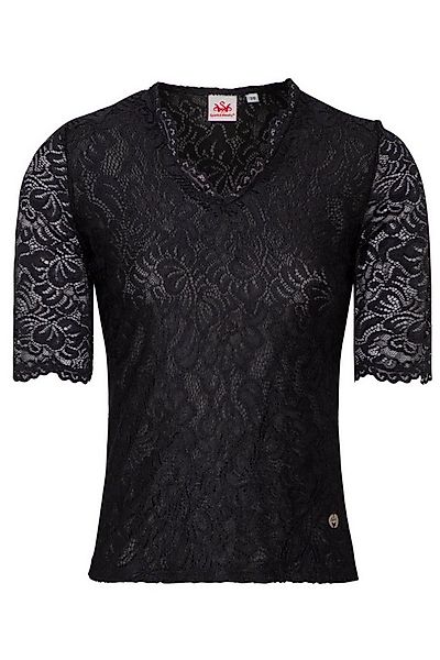 Spieth & Wensky Trachtenbluse Blusenshirt - ARKTIS - offweiß, schwarz günstig online kaufen