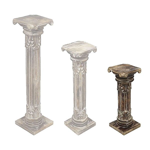 Oriental Galerie Blumenhocker Antike Säule Braunwash 60 cm klein (1 St) günstig online kaufen