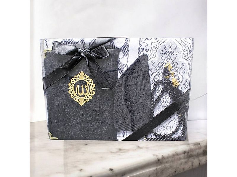Aymasal Läufer Geschenkset 4 tlg. Gebetsteppich + 99er Gebetskette+ Koran J günstig online kaufen
