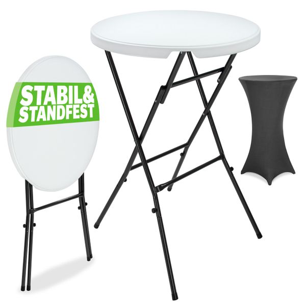 Casaria Stehtisch, mit Husse Anthrazit Klappbar günstig online kaufen