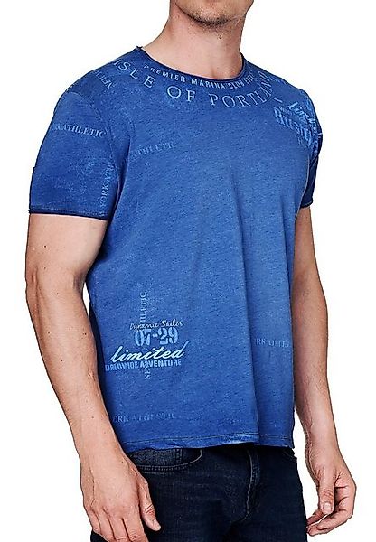 R-NEAL T-Shirt T-Shirt Rundhals Printed Tee Shirt Kurzarm Stretch S M L XL günstig online kaufen