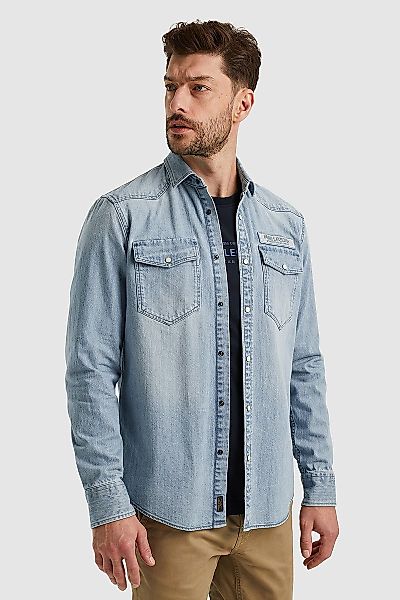 PME Legend Denim Hemd Hellblau - Größe M günstig online kaufen
