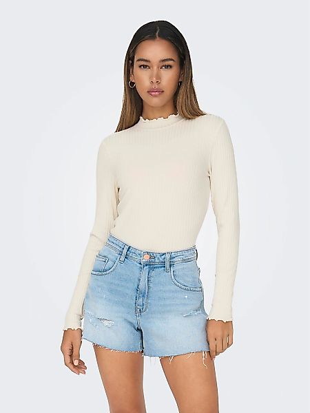 JDY Langarmbluse "JDYFRANSISKA L/S HIGHNECK TOP JRS NOOS", mit gewellten Sä günstig online kaufen