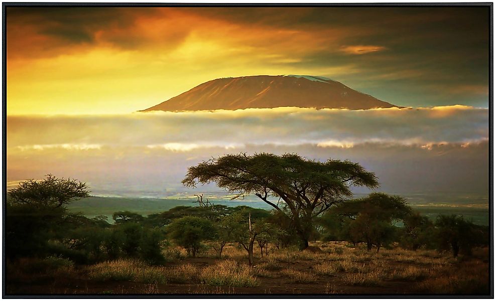 Papermoon Infrarotheizung »Kilimandscharo und Wolken«, sehr angenehme Strah günstig online kaufen