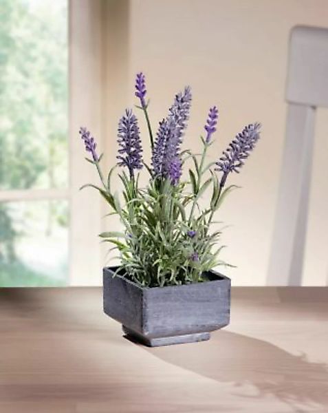 HOME Living Deko-Lavendel SPAR-SET 2x Deko-Lavendel Kunstpflanzen lila günstig online kaufen