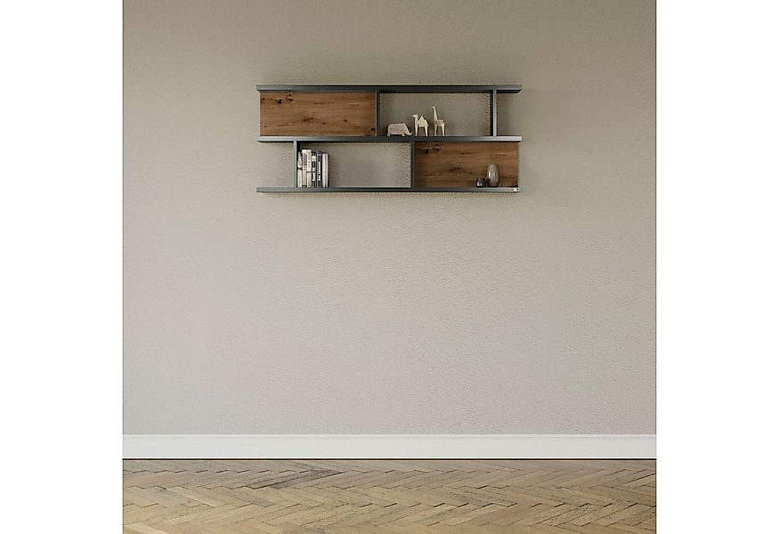 set one by Musterring Wandregal York, Typ 43, mit 3 Ablageböden, 3 Farben, günstig online kaufen