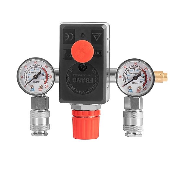 STAHLWERK Druckschalter DE-20 ST 0-8 Bar mit Manometer und 2 Schnellkupplun günstig online kaufen