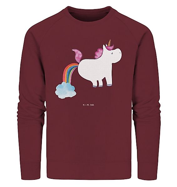 Mr. & Mrs. Panda Longpullover Größe XS Einhorn Pupsen - Burgundy - Geschenk günstig online kaufen