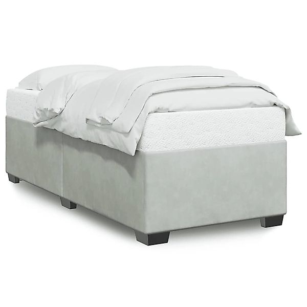 vidaXL Bett Bettgestell ohne Matratze Hellgrau günstig online kaufen