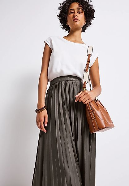 STREET ONE Plisseerock mit elastischem Bund günstig online kaufen