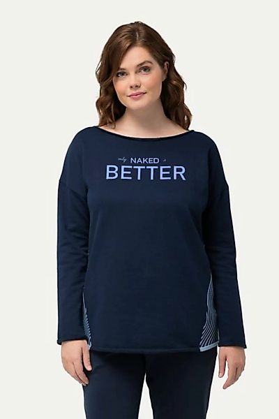 Ulla Popken Sweatshirt Loungewear-Sweater Oversized U-Boot-Ausschnitt günstig online kaufen