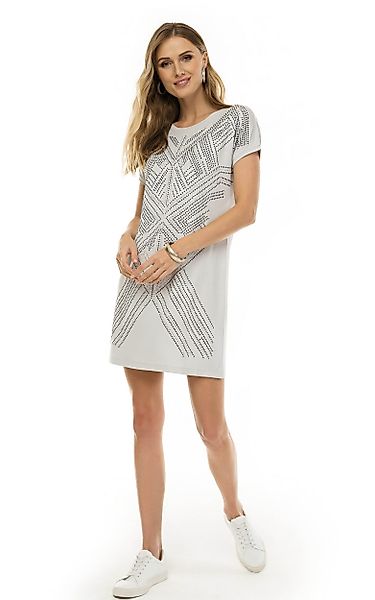 Passioni Sommerkleid T-Shirtkleid in Grau, mit günstig online kaufen