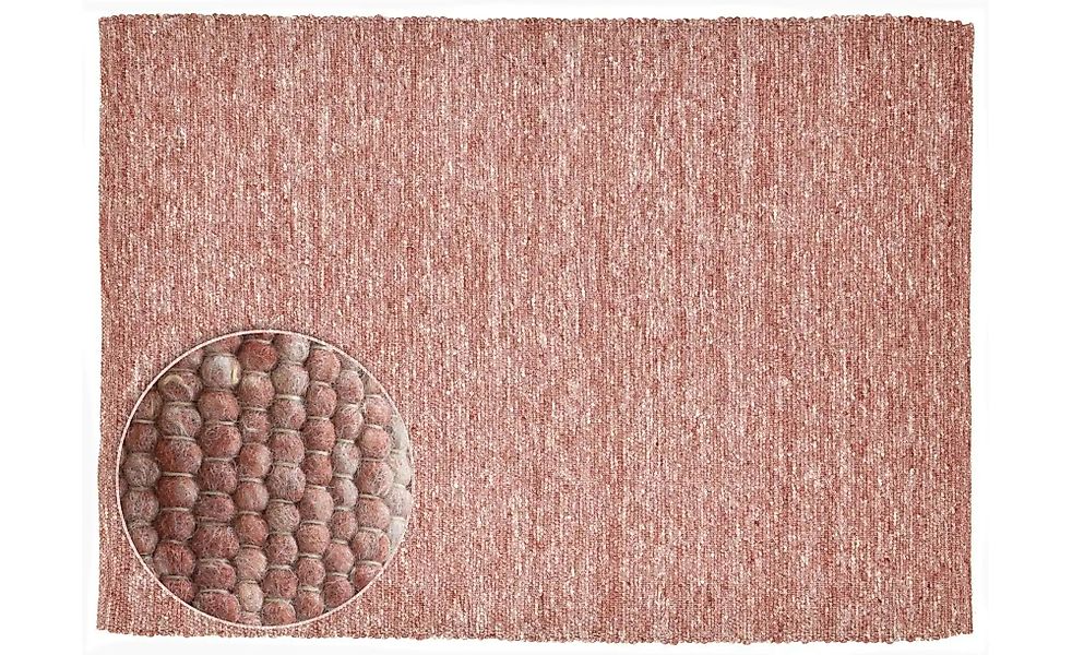 THEKO Handwebteppich  Alpen ¦ rot ¦ Wolle ¦ Maße (cm): B: 170 H: 1,2 Teppic günstig online kaufen