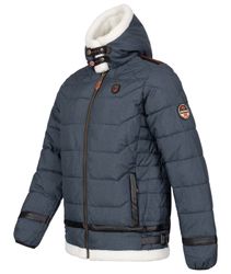 Geo Norway Winterjacke Herren Winterjacke Teddyfell-Kapuze günstig online kaufen