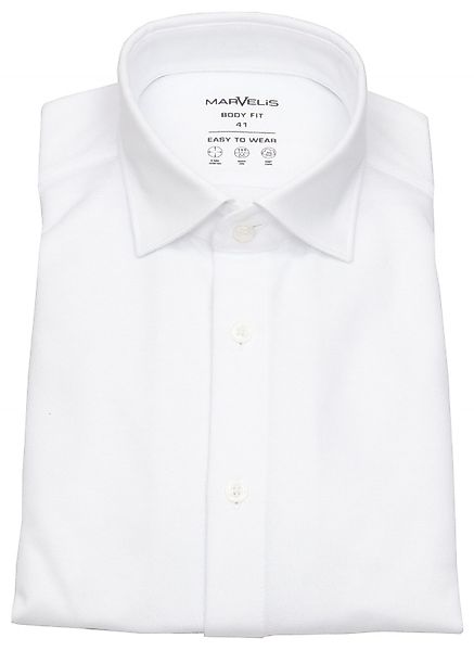 MARVELIS Langarmhemd Body Fit stark tailliert günstig online kaufen