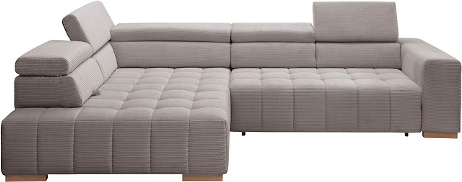 exxpo - sofa fashion Ecksofa »Elianos, hoher Sitzkomfort, aufwendige Kreuzs günstig online kaufen