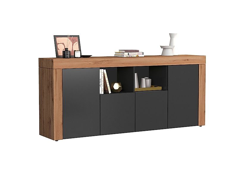 INOSIGN Sideboard "CHRONOS Breite 200 cm mit 4 Türen, 2 offene und 8 geschl günstig online kaufen