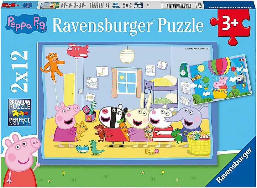 Ravensburger Puzzle Peppas Abenteuer, 12 Puzzleteile, Made in Europe günstig online kaufen