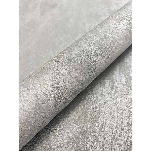 Newroom Vliestapete Kitron Silver Beton Modern FSC® günstig online kaufen