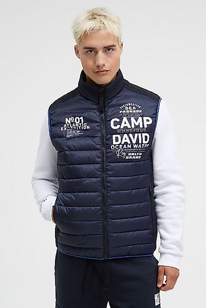 CAMP DAVID Steppweste mit Windfangleiste günstig online kaufen