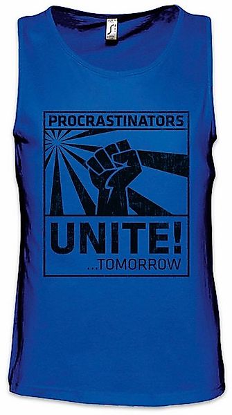 Urban Backwoods Tanktop Procrastinators Unite Ärmelloses T-Shirt Geek Nerd günstig online kaufen