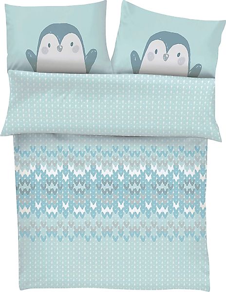s.Oliver Junior Babybettwäsche Pinguin, Satin, mit günstig online kaufen