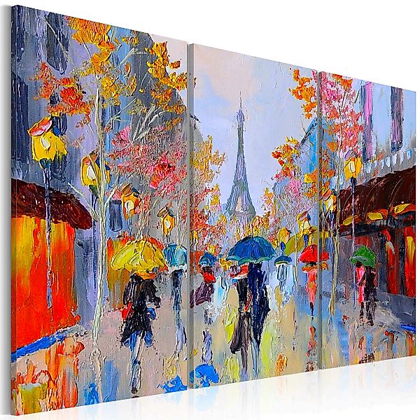 Wandbild - Rainy Paris günstig online kaufen