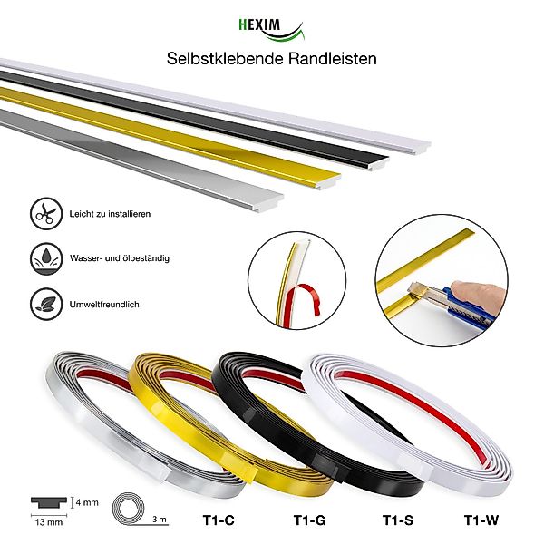 Hexim Isoliertapete, (selbstklebende flexible Zierleiste 3M günstig online kaufen