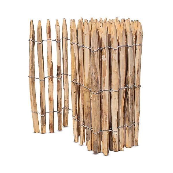 Stiltreu Französischer Premium Staketenzaun Kastanie 500 cm x 80 cm Lattena günstig online kaufen